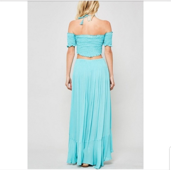 🎉HOST PICK🎉RUFFLED MAXI SKIRT W/ TOP SET - Picture 3 of 7